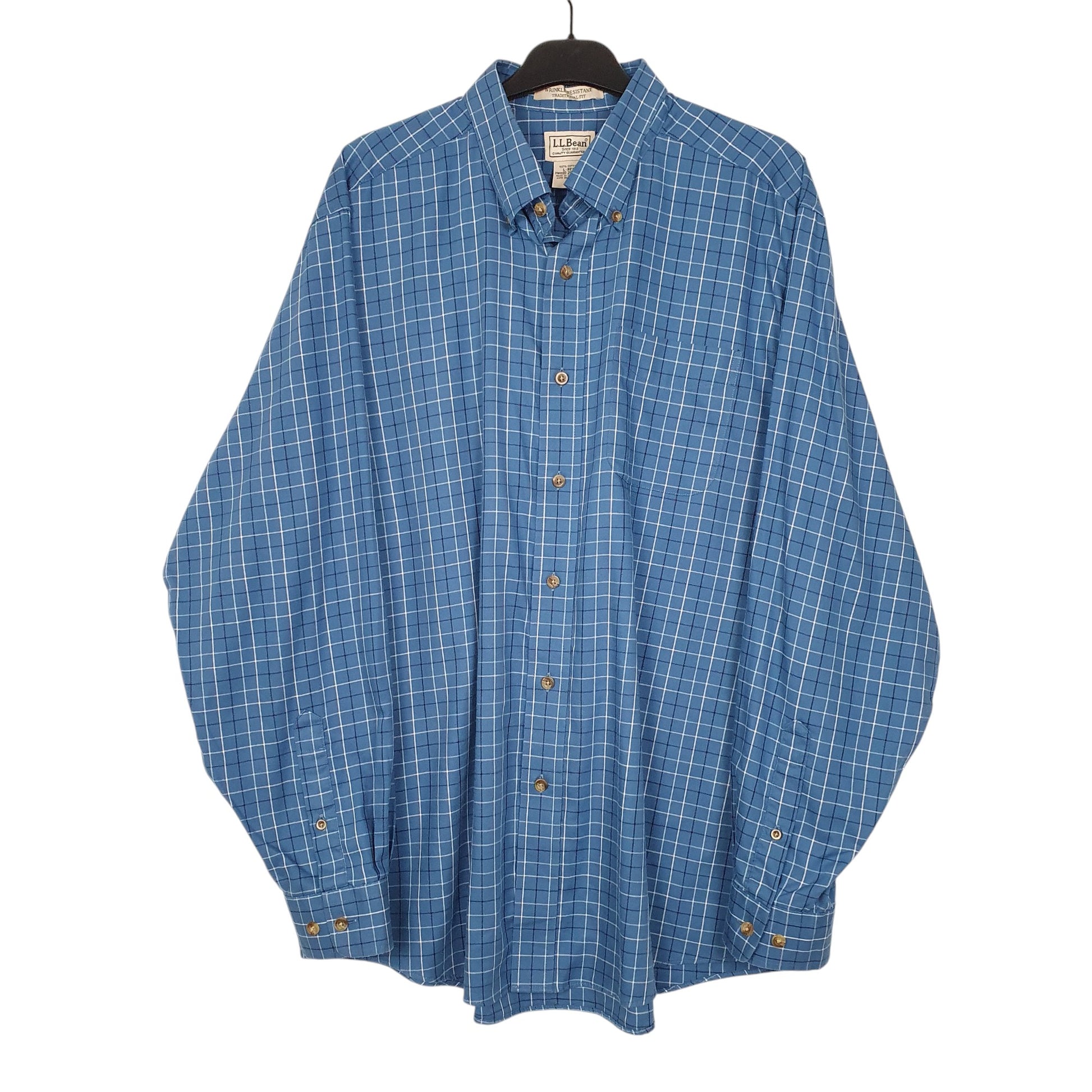 Mens Blue L.L.Bean  Long Sleeve Shirt
