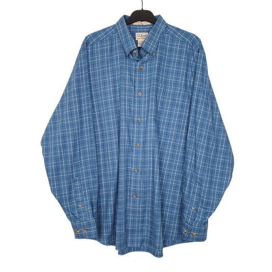 Mens Blue L.L.Bean  Long Sleeve Shirt