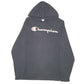 Womens Black Champion Lightweight Script Hoodie Jumper