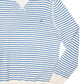 Mens Blue Nautica Knit Striped Sweater Crewneck Jumper