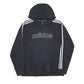 Mens Black Adidas Spellout Hoodie Jumper
