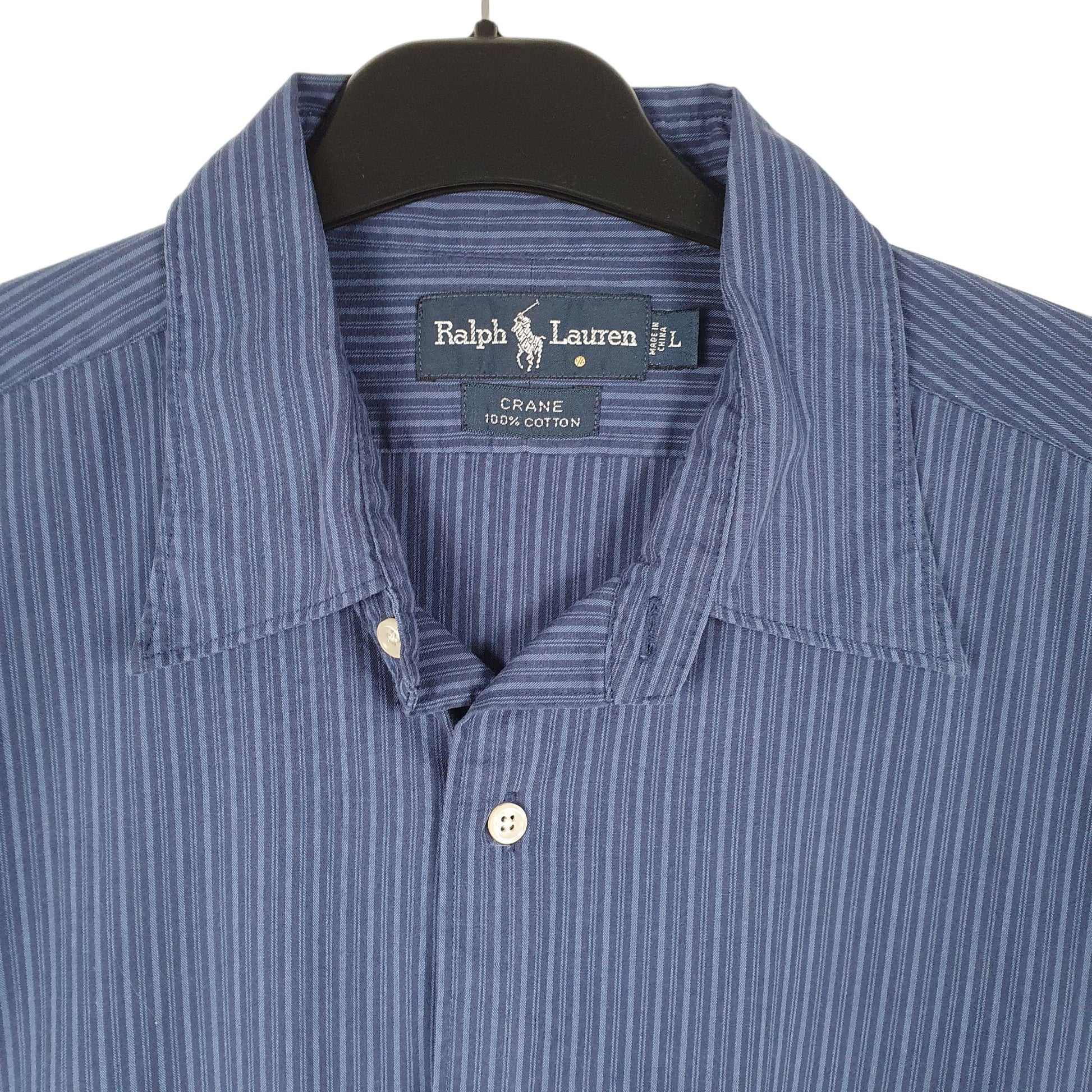 Mens Navy Ralph Lauren Crane Long Sleeve Shirt