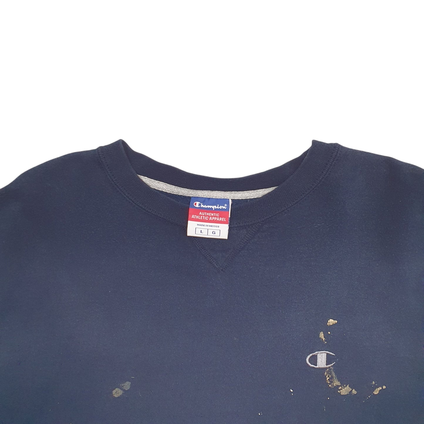 Womens Navy Champion  Crewneck Jumper