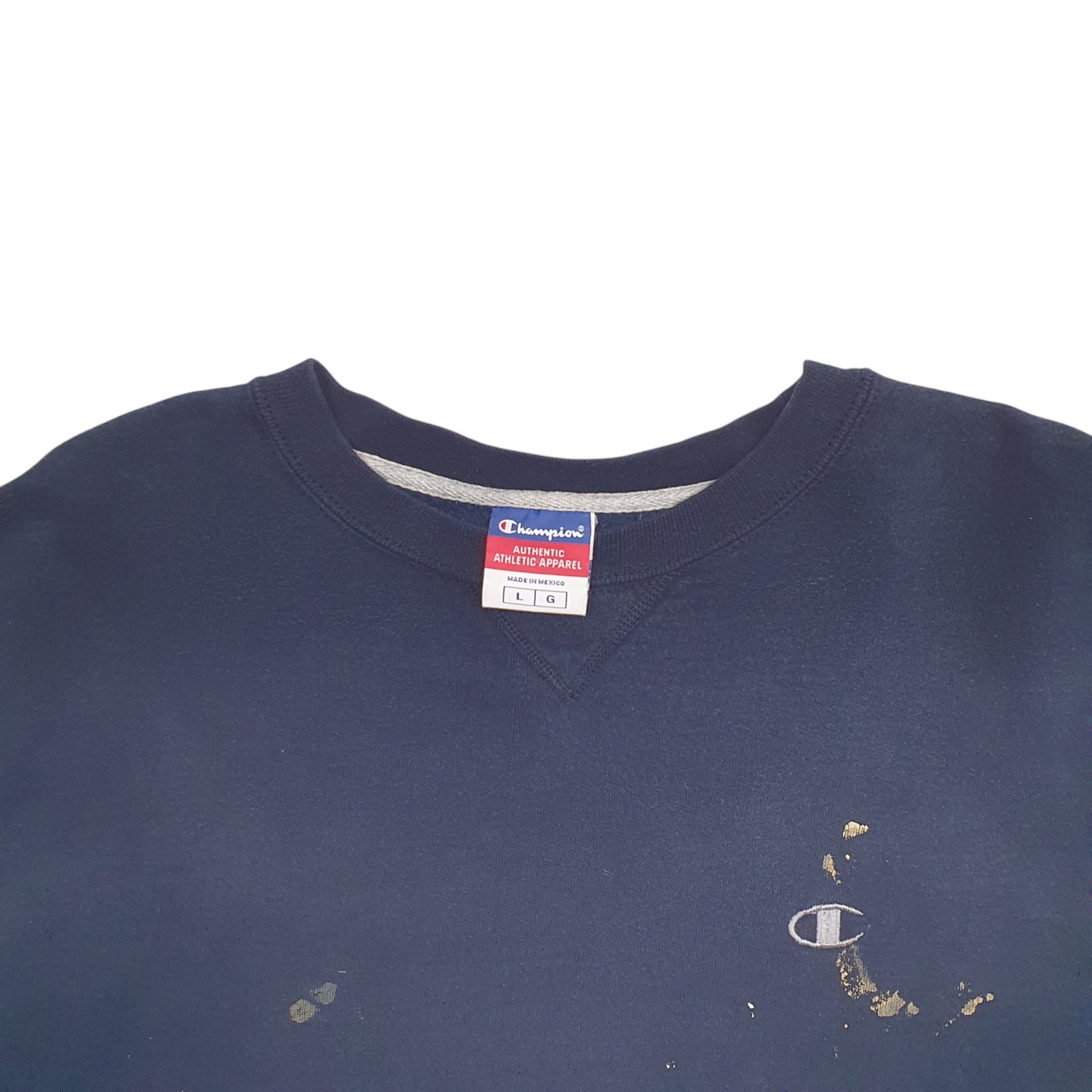 Womens Navy Champion  Crewneck Jumper