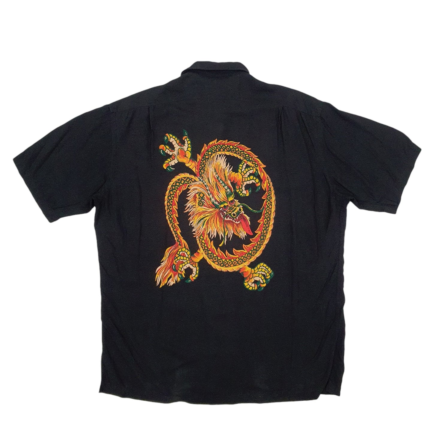 Mens Black Polo Ralph Lauren Clayton Dragon Short Sleeve Shirt