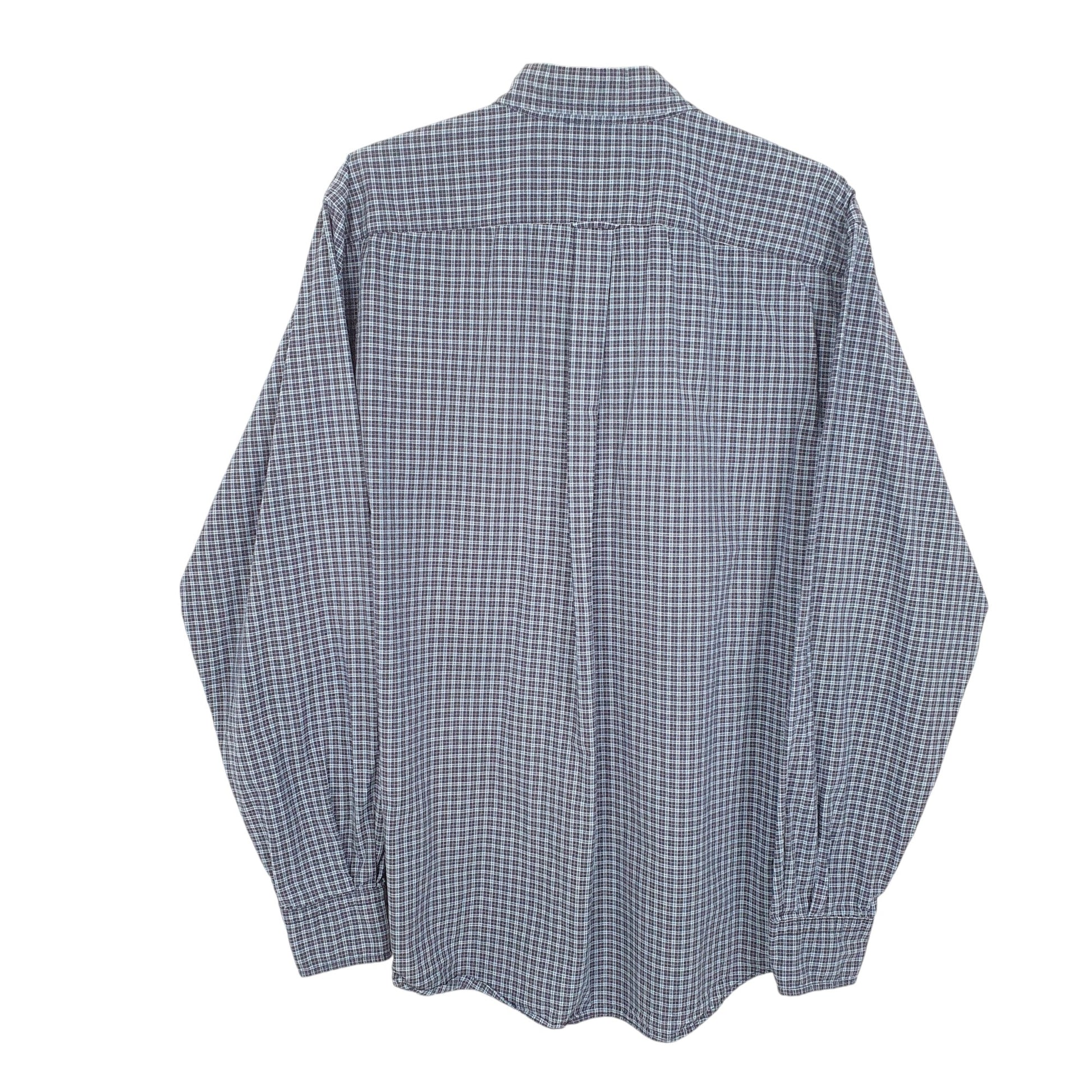 Mens Navy Nautica  Long Sleeve Shirt