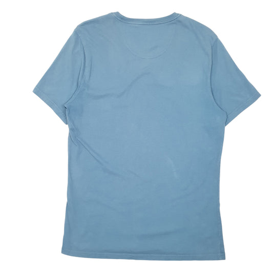 Mens Blue Barbour  Short Sleeve T Shirt