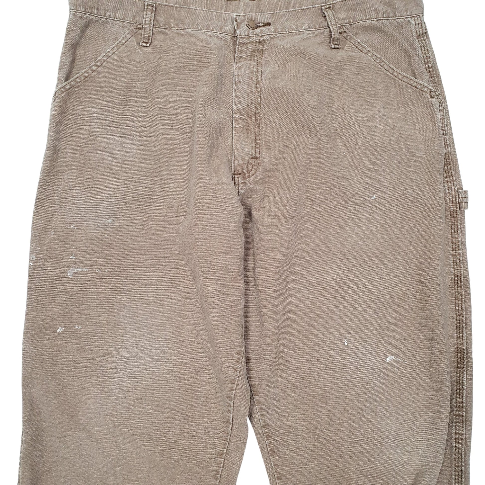 Mens Brown Rustler Workwear Carpenter Trousers