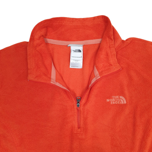 Womens Orange The North Face  Quarter Zip Jumper