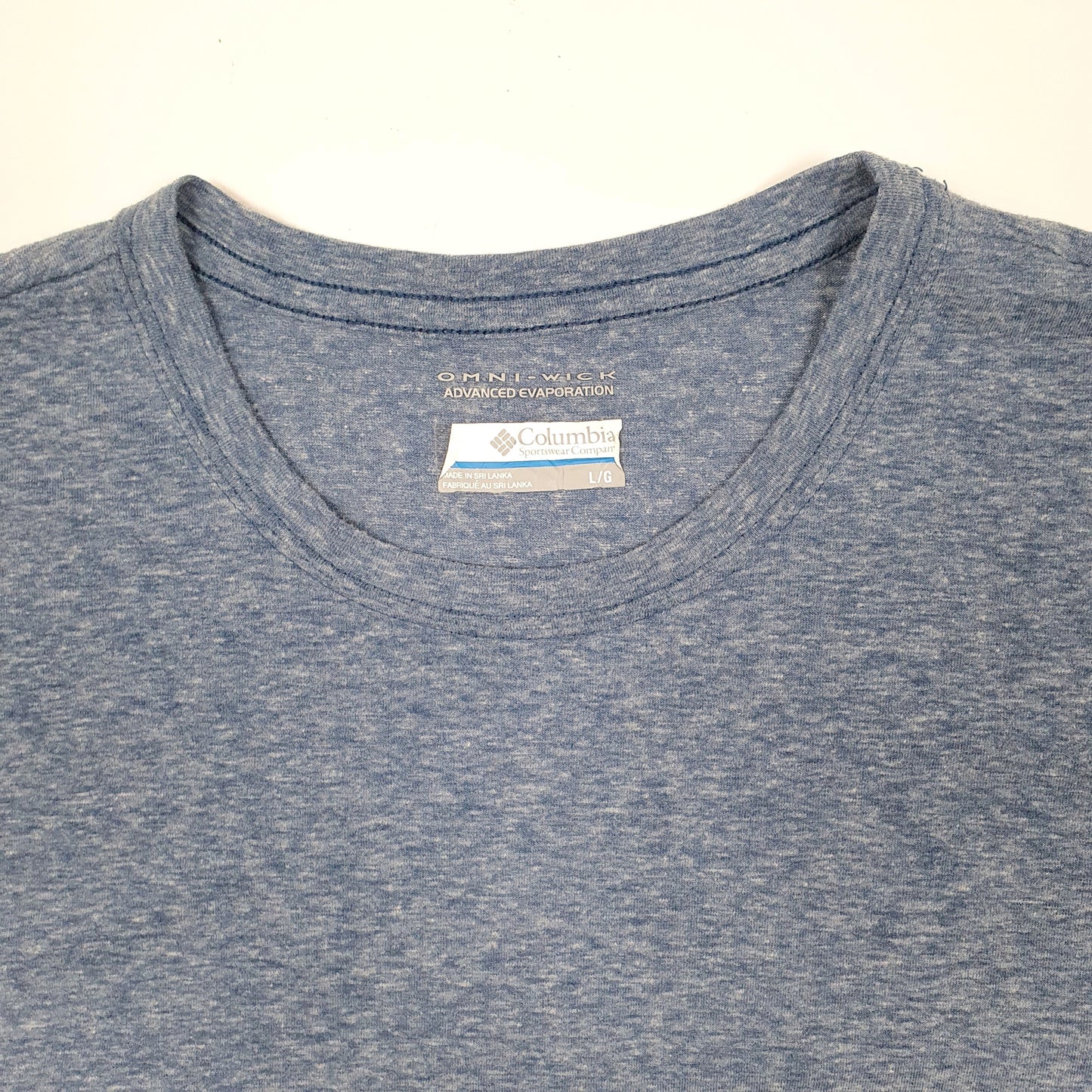 Mens Blue Columbia Sportswear Omni Shield Performance Short Sleeve T Shirt