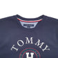 Mens Navy Tommy Hilfiger Spellout New York Crewneck Jumper