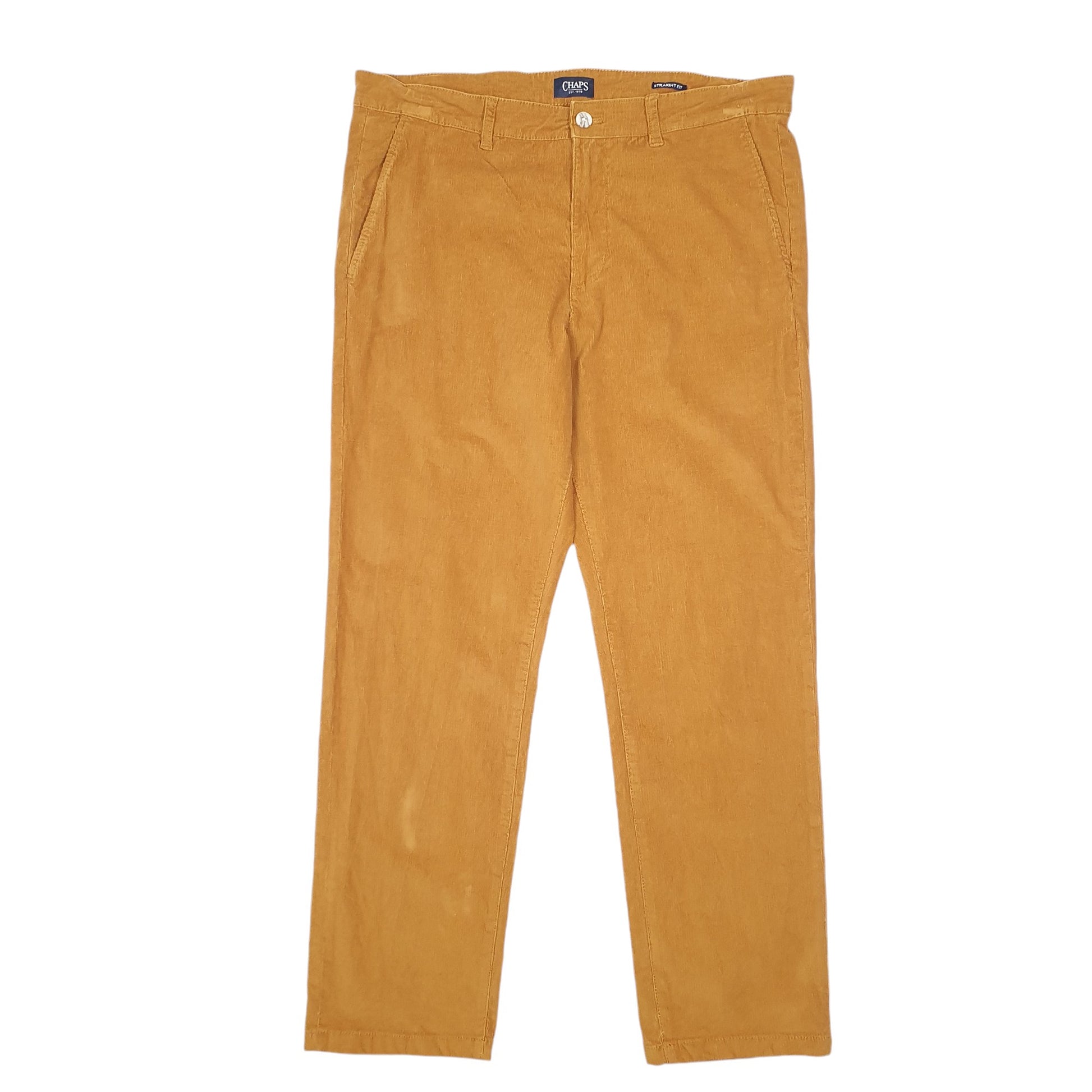 Mens Tan Chaps Cords Corduroy Trousers