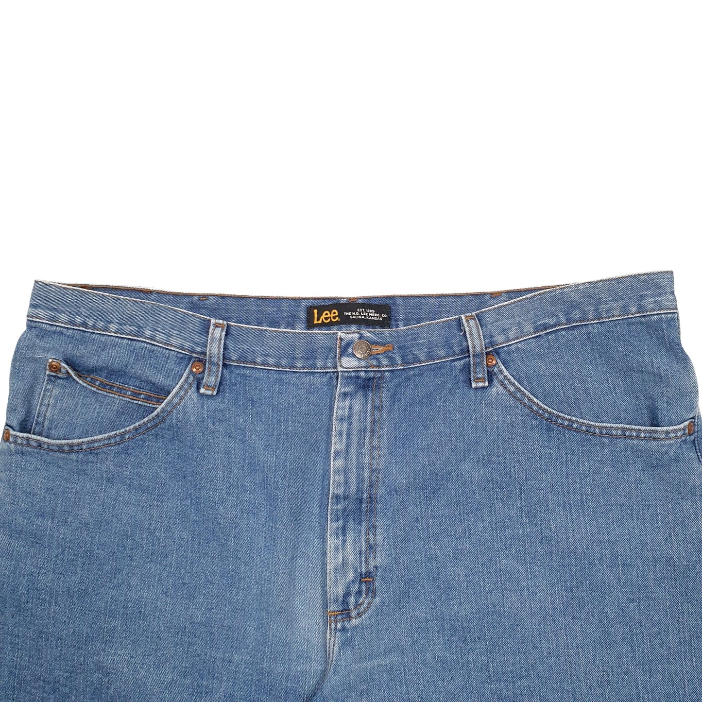 Mens Blue Lee  Denim Shorts