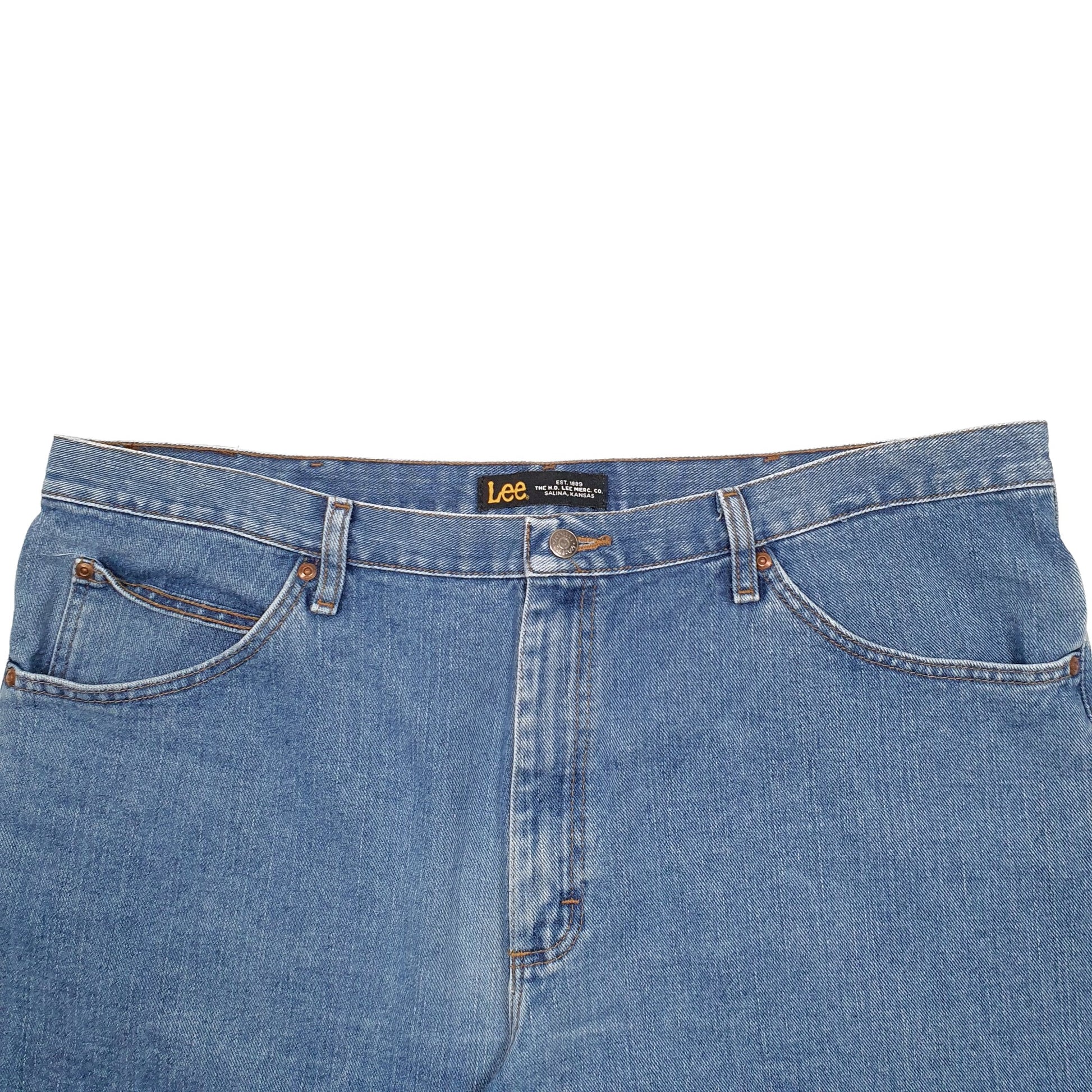 Mens Blue Lee  Denim Shorts