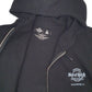 Mens Black Hard Rock  Full Zip Jumper