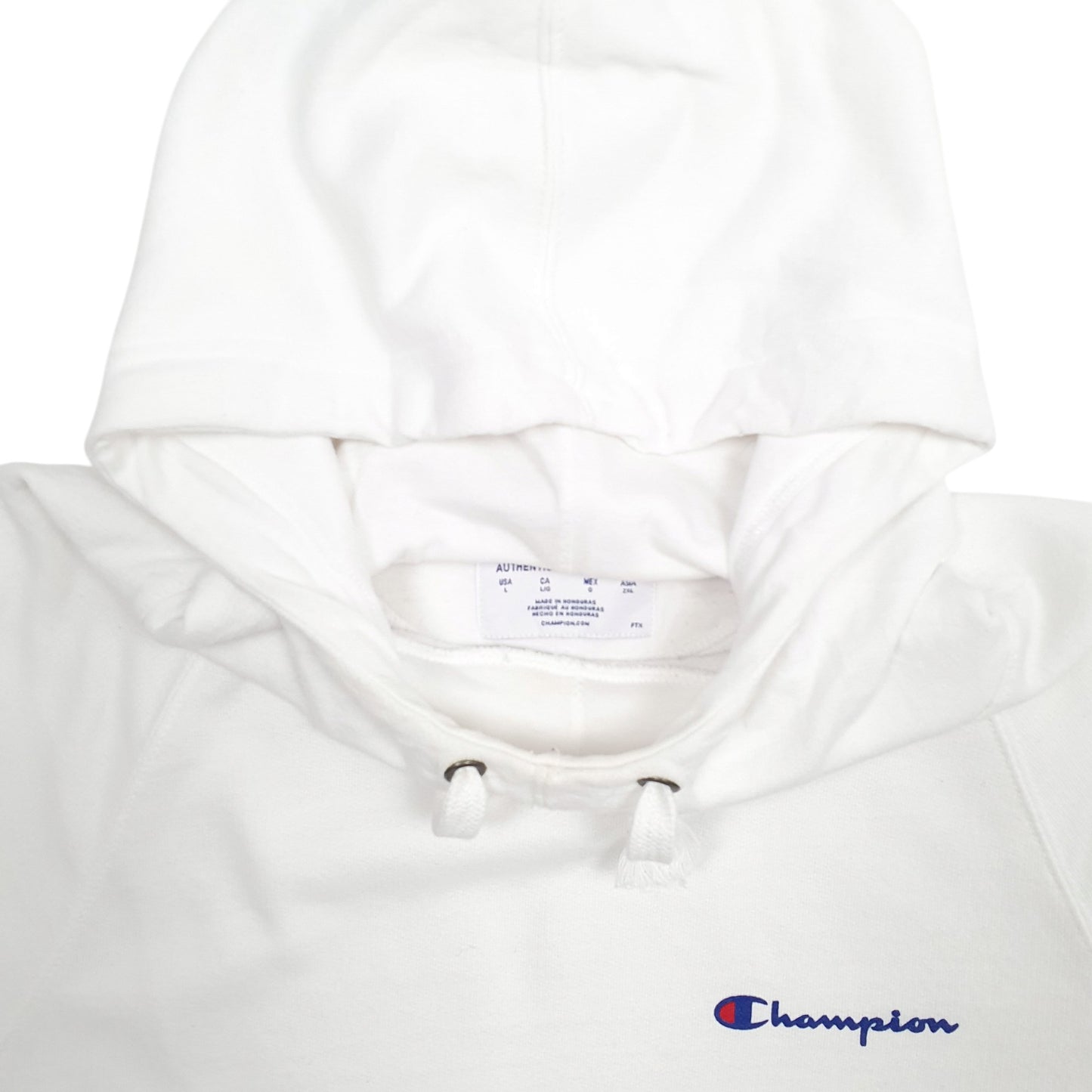 Mens White Champion  Hoodie Jumper