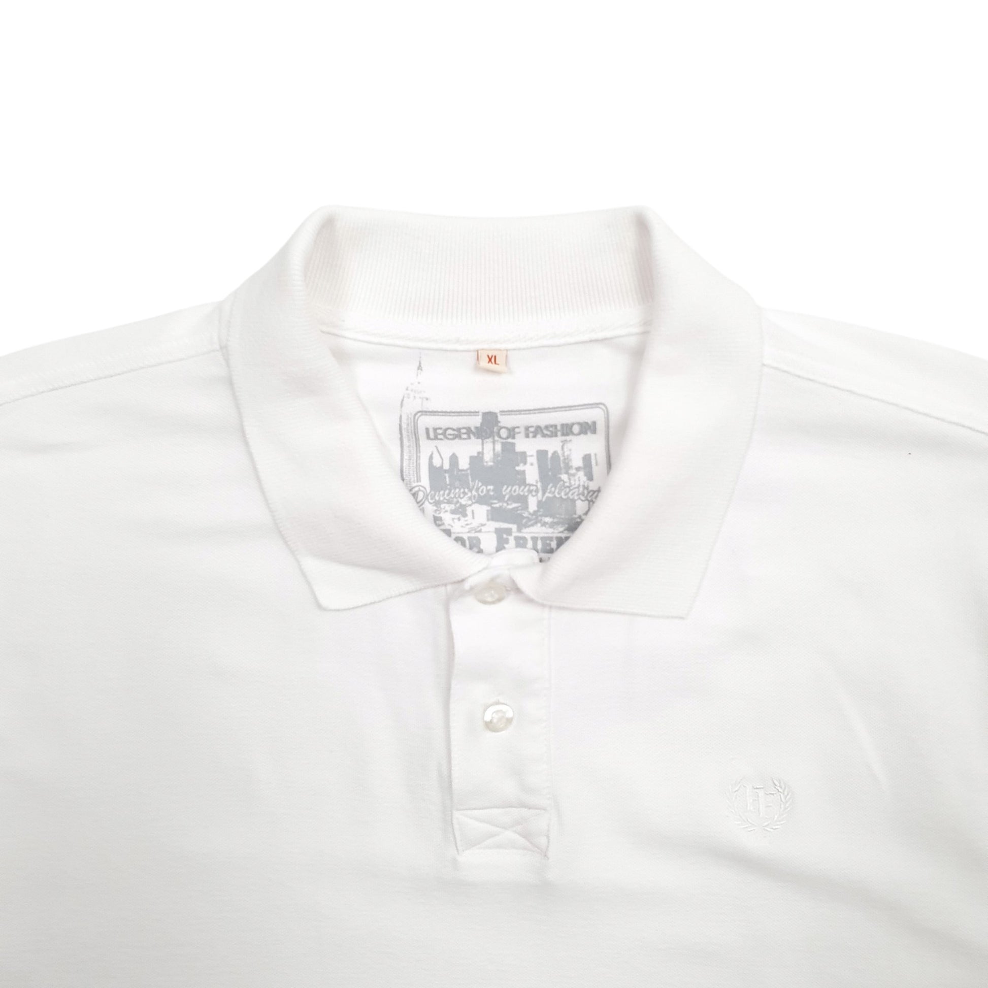 Mens White Legends Of Fashion  Short Sleeve Polo Shirt