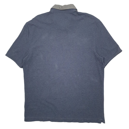 Mens Navy Nautica  Short Sleeve Polo Shirt