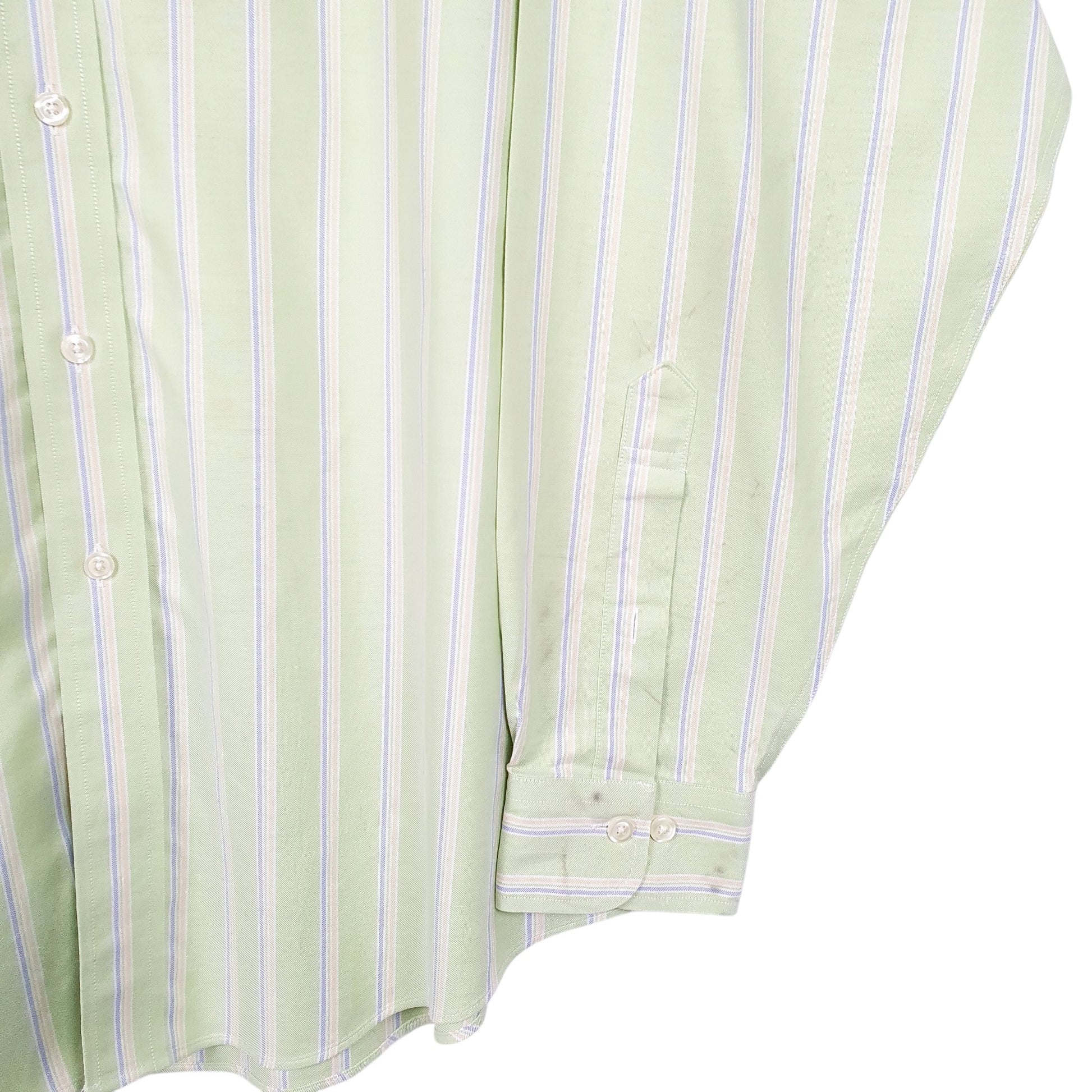 Mens Green Brooks Brothers  Long Sleeve Shirt