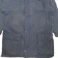 Mens Navy Open Track   Coat