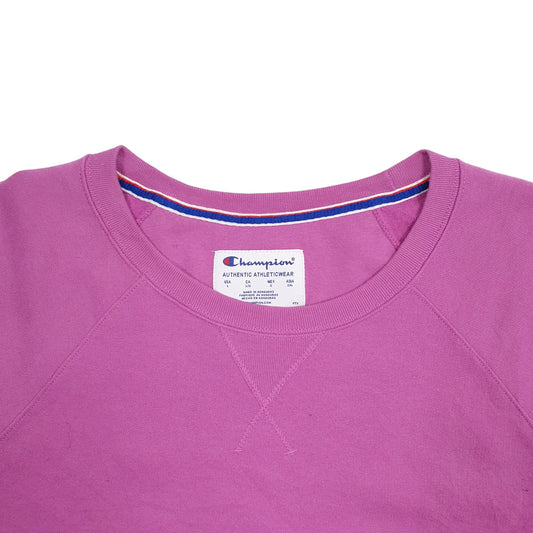 Womens Pink Champion  Crewneck Jumper