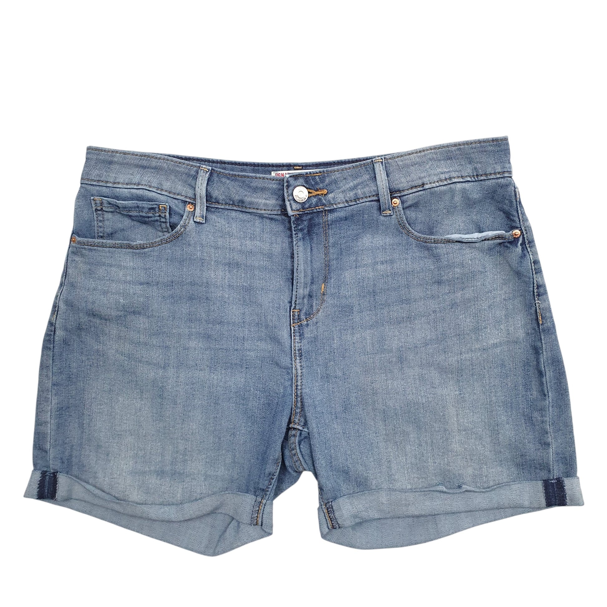 Womens Blue Levis Signature Denim Shorts