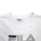 Womens White Fila Spellout Crewneck Jumper