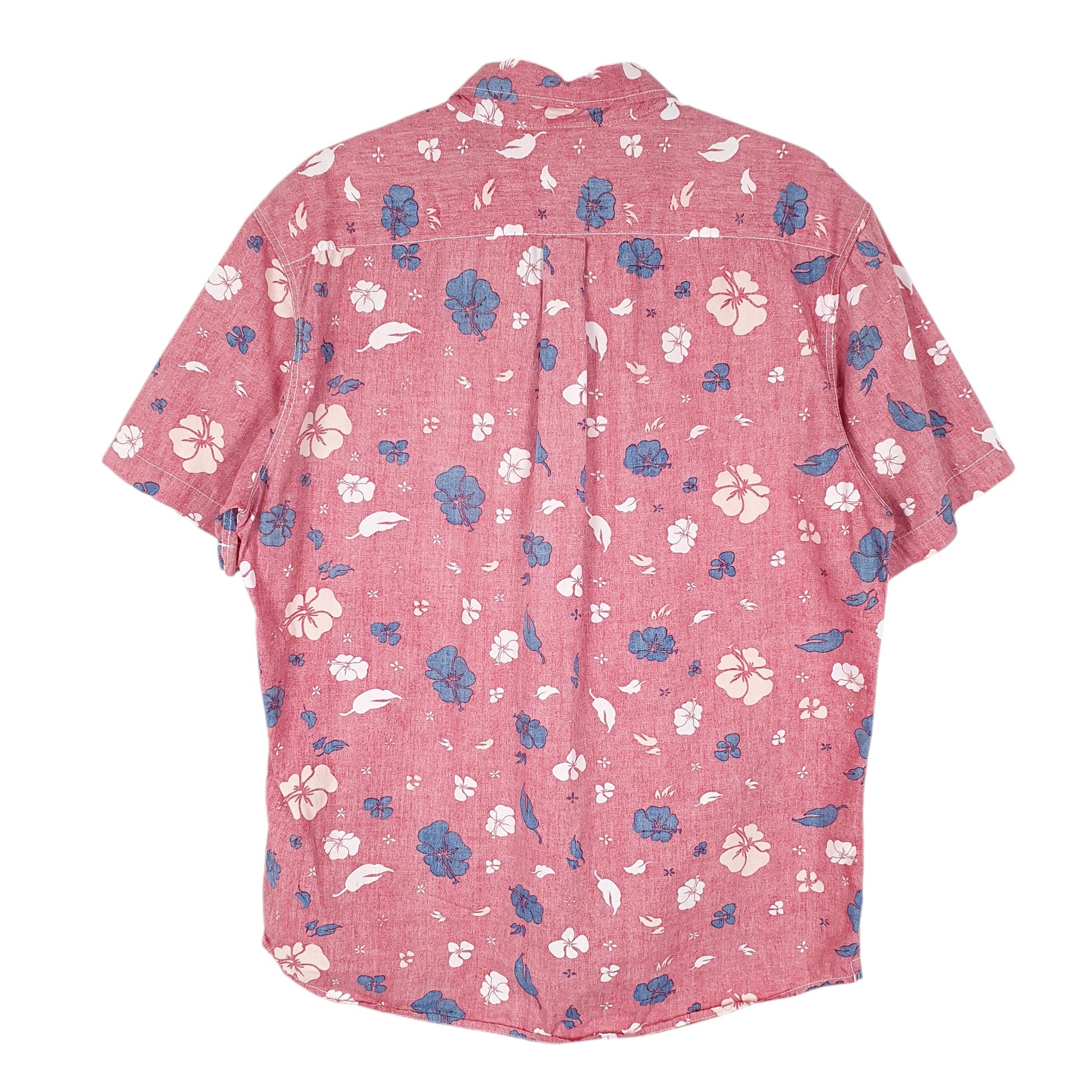 Mens Red Levis Modern Floral Hawaiian Summer Short Sleeve Shirt