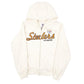 Womens Cream NFL Steelers Pittsburgh Full Zip Jumper