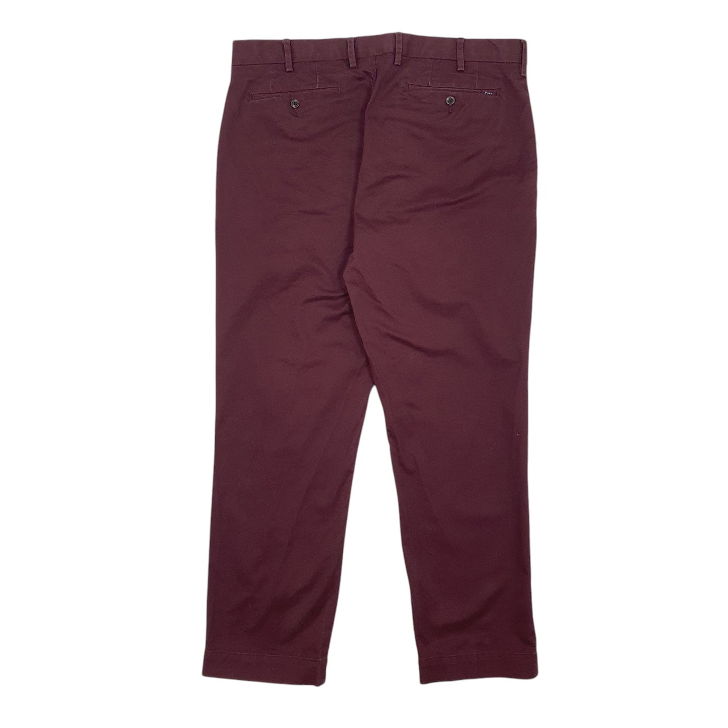 Mens Burgundy Polo Ralph Lauren Stretch Classic Fit Chino Trousers