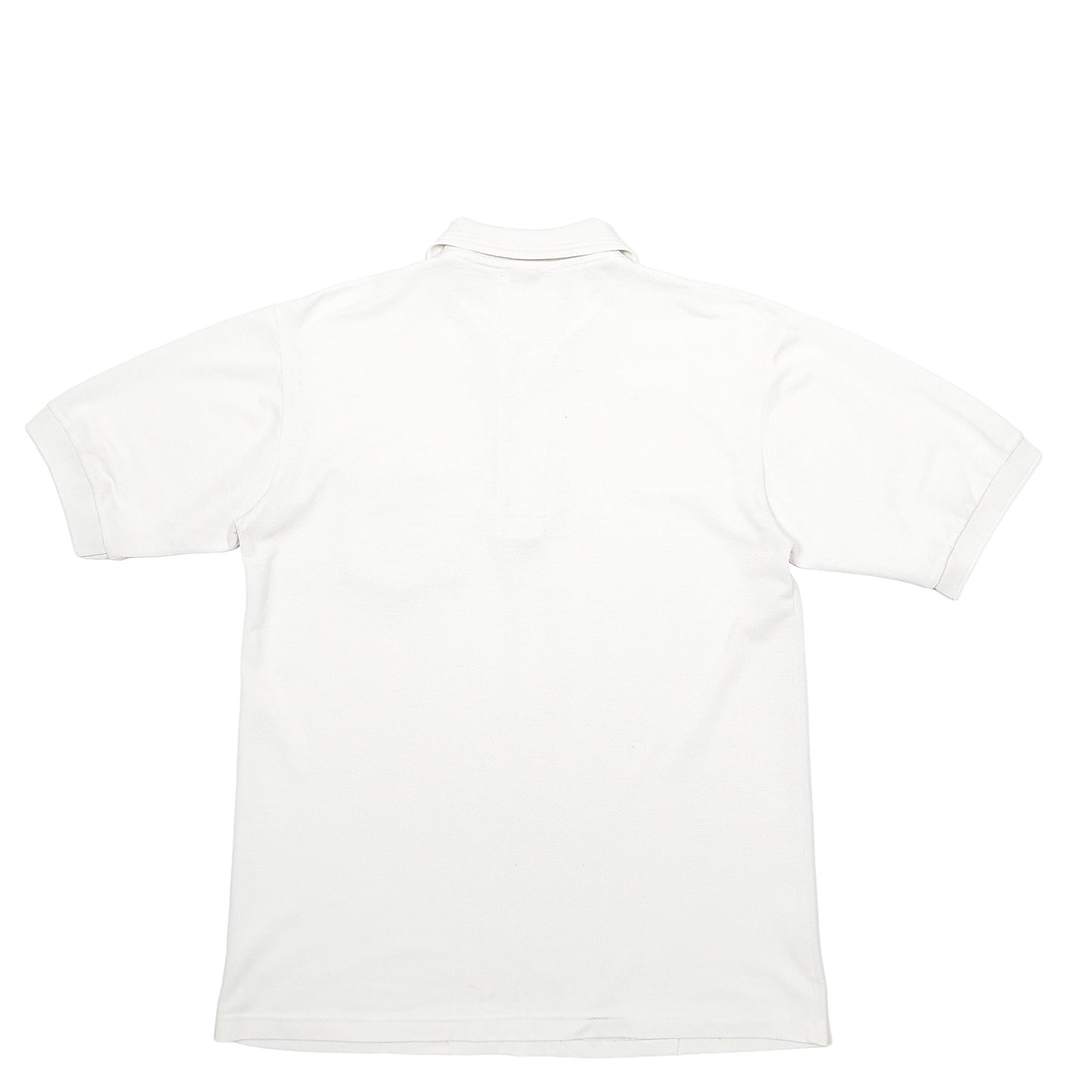 Mens White Lacoste  Short Sleeve Polo Shirt