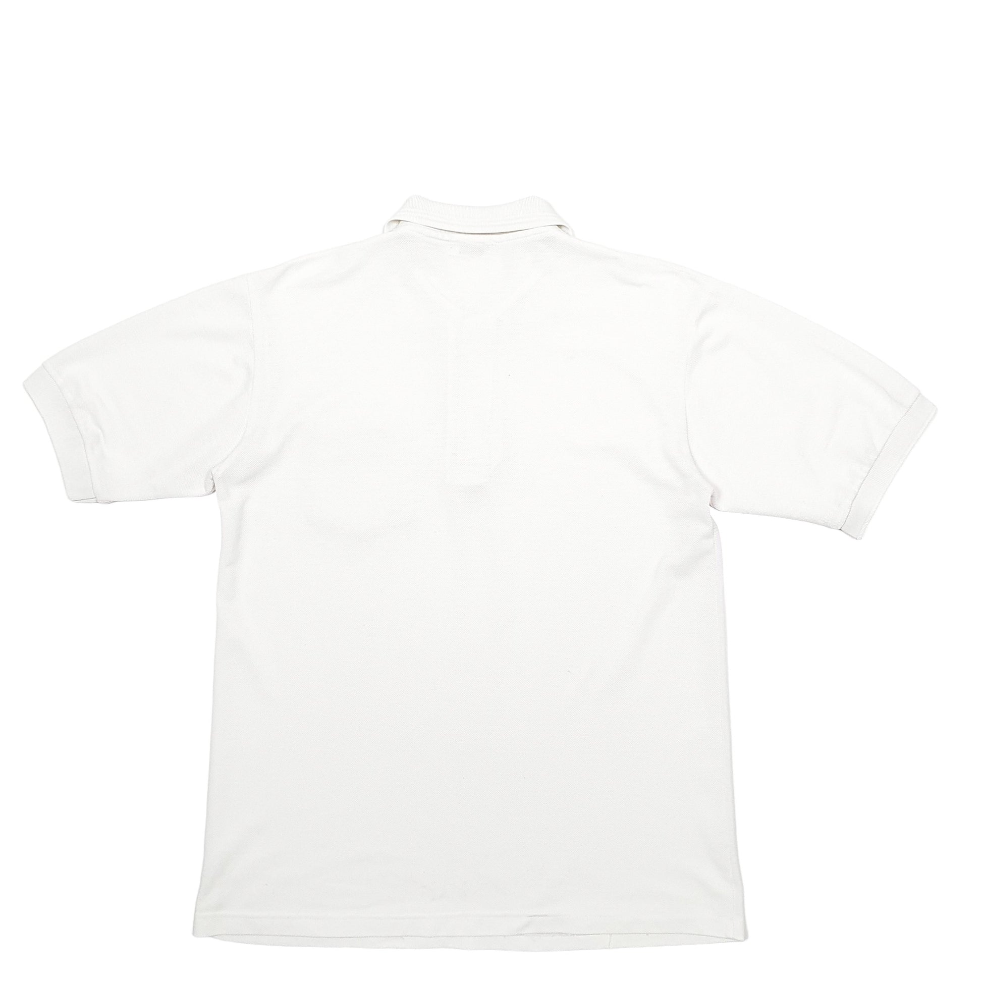Mens White Lacoste  Short Sleeve Polo Shirt