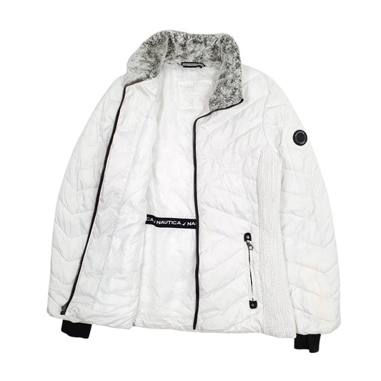 Womens White Nautica   Coat