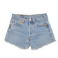 Womens Blue Levis 501 Jorts Hot Pants Denim Shorts