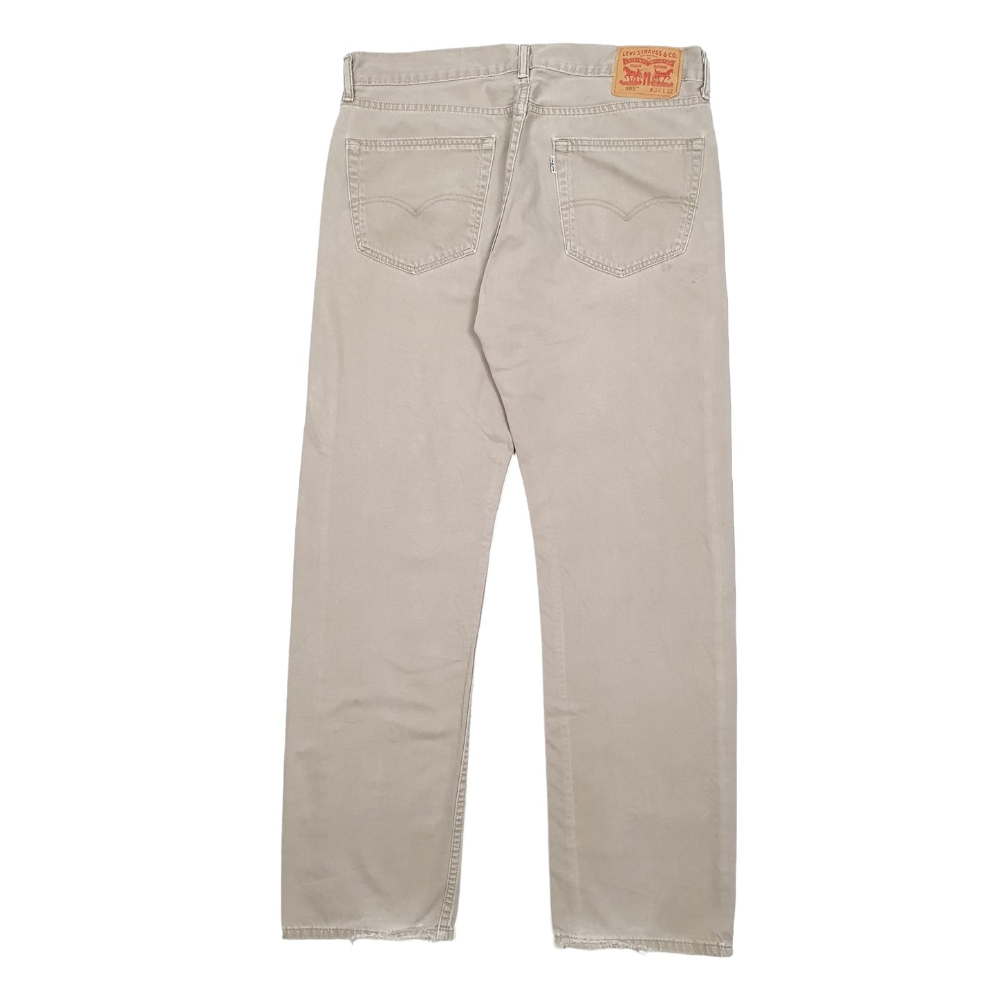 Mens Beige Levis  505 JeansW34 L32