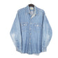 Mens Blue L.L.Bean Denim Overshirt Long Sleeve Shirt
