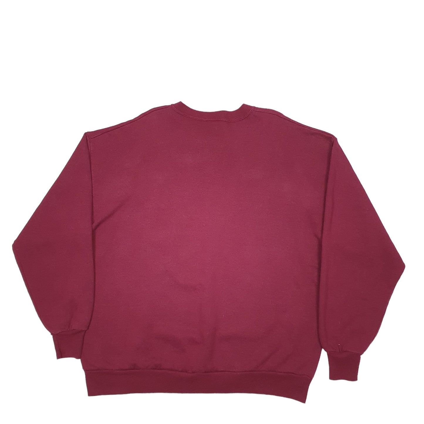 Mens Burgundy Jerzees  Crewneck Jumper