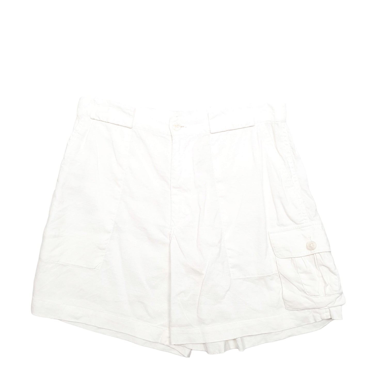 Womens White Ralph Lauren Linen Chino Shorts