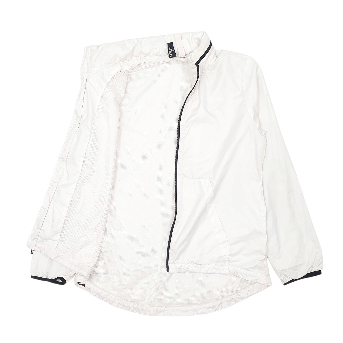 Womens White Adidas  Quarter Zip Coat