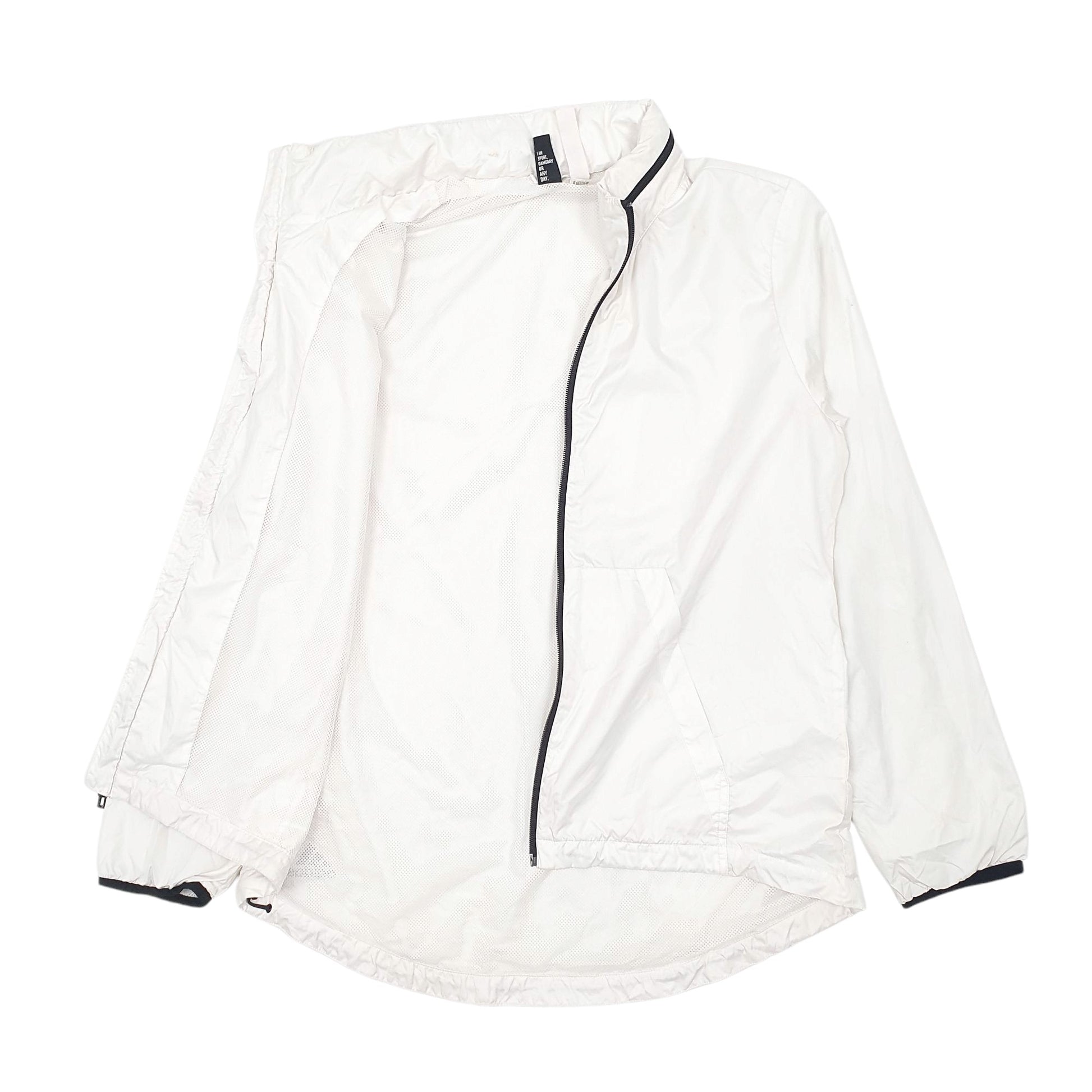 Womens White Adidas  Quarter Zip Coat