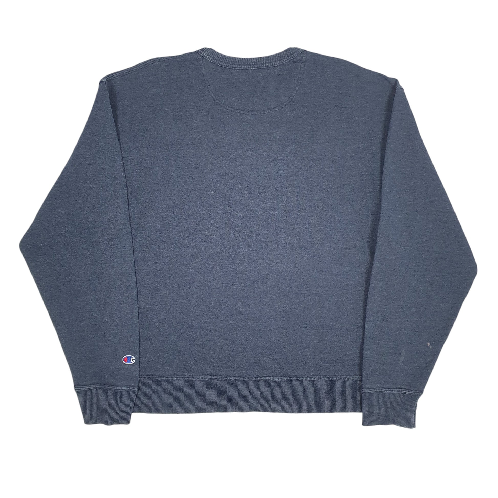 Mens Blue Champion Crewneck Jumper