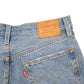 Womens Blue Levis 501 Denim Jorts Hot Pants Disressed Denim Shorts