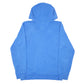 Mens Blue Adidas Spellout Three Stripes Hoodie Jumper