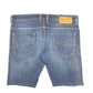 Mens Blue Diesel Slim Jorts Jean Distressed Denim Shorts
