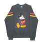Womens Black Disney Vintage Made In USA Raglan Mickey Mouse Crewneck Jumper