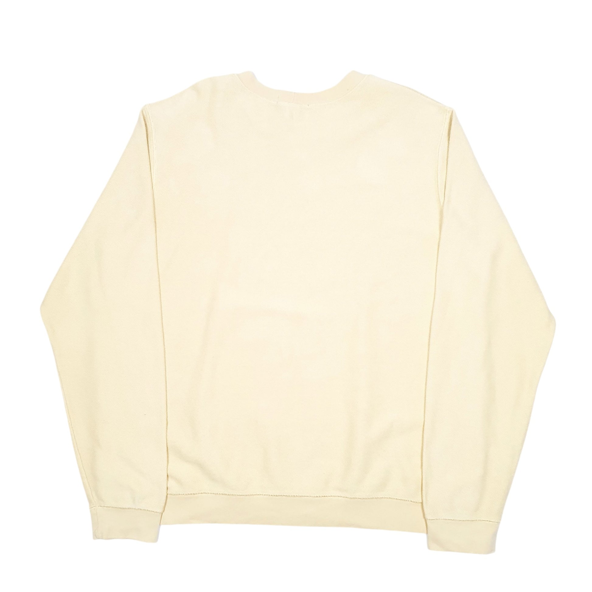 Mens Yellow Lands End Sweater Sweat Crewneck Jumper