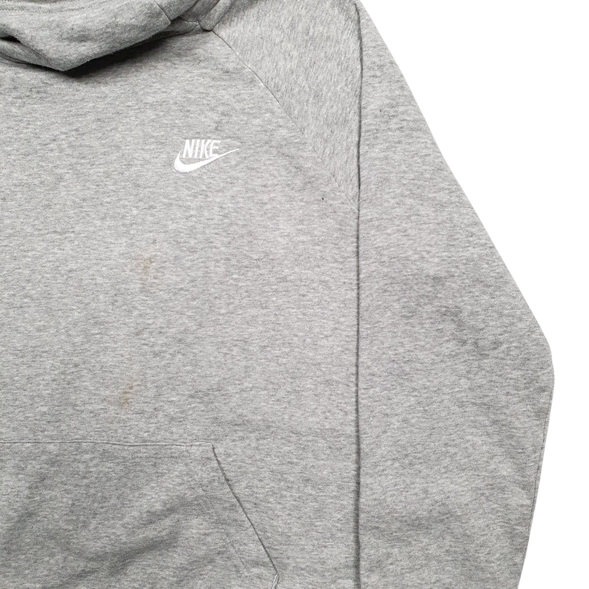 Womens Grey Nike Turtleneck Hoodie Jumper