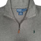 Mens Grey Polo Ralph Lauren  Quarter Zip Jumper