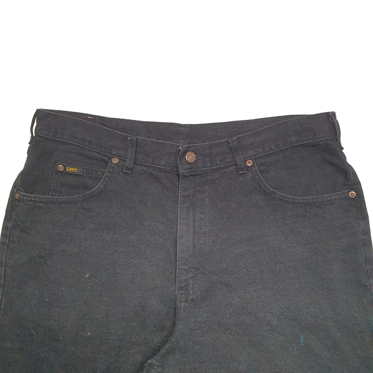 Mens Black Lee  Denim Shorts