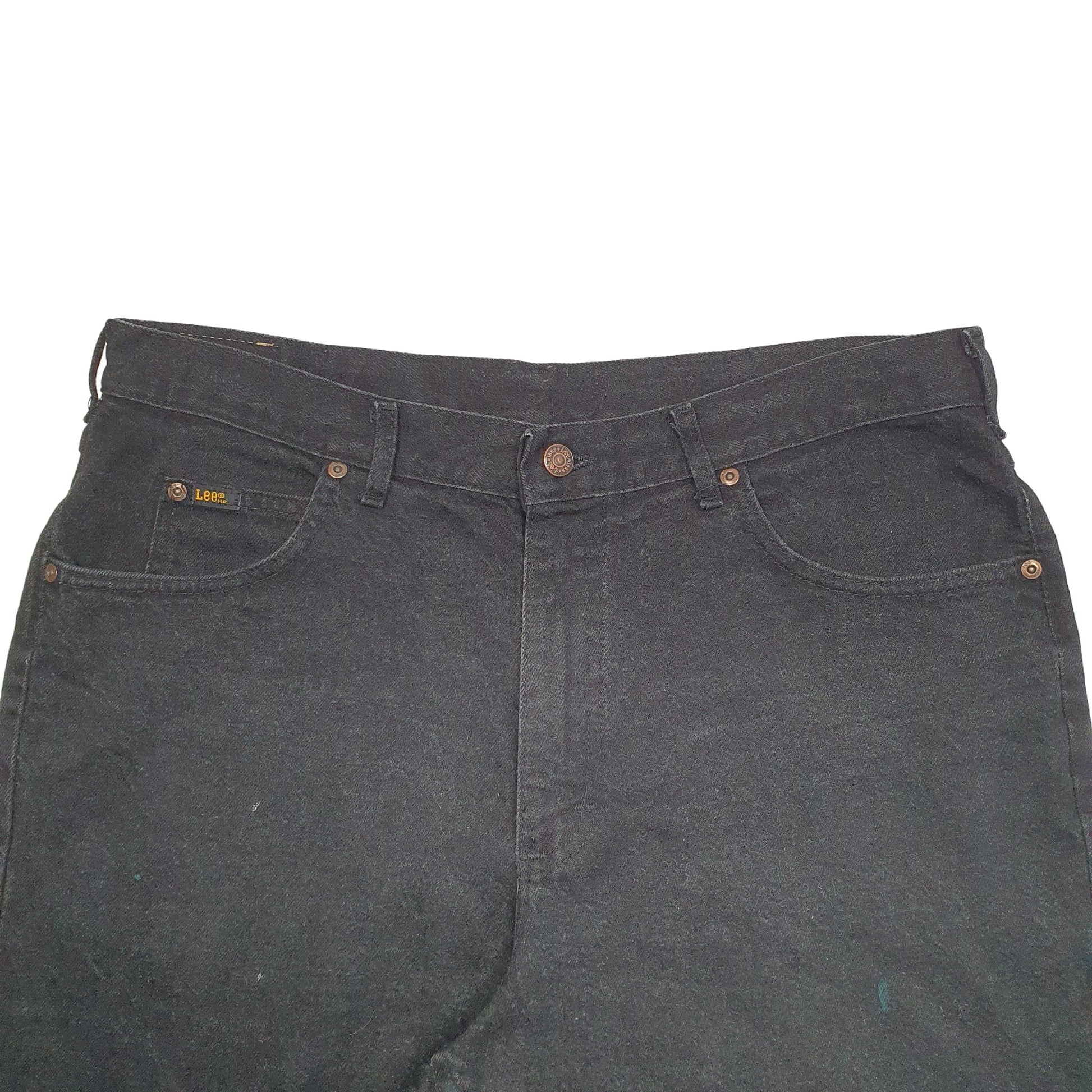 Mens Black Lee  Denim Shorts